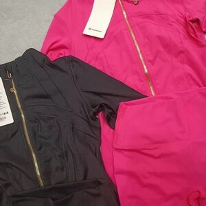 lululemon athletica Black and Pink Varsity Jackets